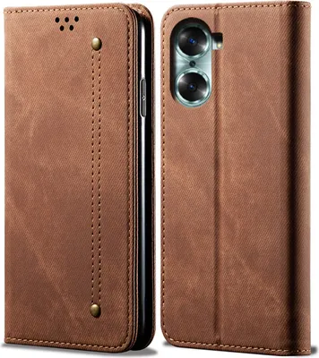 Obrázek produktu pro Pouzdro Honor 60, kožené peněženkové flipové pouzdro typu kniha se stojánkem pro Honor 60 Brown