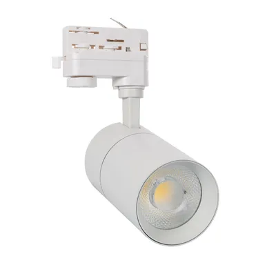 Produktbild von 3-Phasenstromschiene LED-Strahler 30W Dimmbar Mallet Weiss  3000K Warmweiß