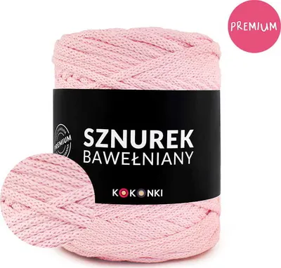 Produktbild von PREMIUM Baumwollkordel by KOKONKI 5mm, 100m Rolle, Rosa – Hochwertig, Weich, Vielseitig einsetzbar!