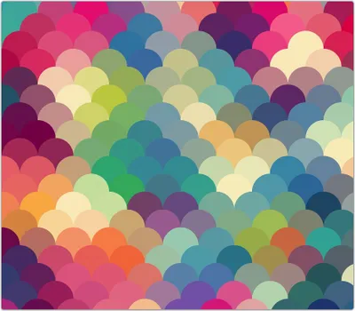 Produktbild von Spritzschutz Herdabdeckplatte Schneidebrett aus Glas Geometrische bunte Formen 1-Teilig (60x52cm)