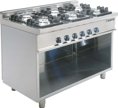 Produktbild von SARO Gasherd mit offenem Unterbau Modell E7/KUPG6BA