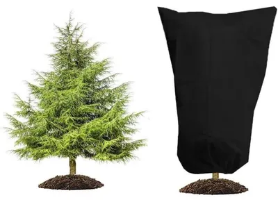 Produktbild von Winterschutzhaube für Pflanzen 60x80cm Schwarz Atmungsaktiv Reißfest