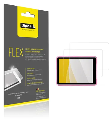 Produktbild von 2x Schutzfolie für SWOFY M4 Folie, 100% Displayabdeckung, dipos Flex