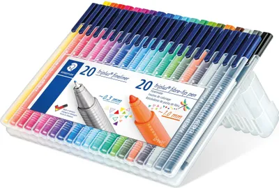 Image de Staedtler - Feutre à pointe et feutre fin Staed TR 323 et 334 ASD | 40 pièces