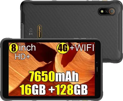 Produktbild von Outdoor Tablet Outdoor Handy Android 13, Tablet 8.0 Zoll, 7650mAh Outdoor Smartphone, Rugged Tablet PC, 16GB+128GB+2TB, IP68 Wasserdicht Tablet 4G LTE