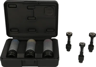 Produktbild von KS Tools 515.0630, Steckschlüssel-Satz, 1/2", 6 Kopf/Köpfe, Chrom-Molybdän-Stahl, ISO 1174, DIN 3121, 820 g
