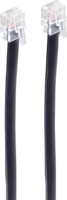 Immagine prodotto di shiverpeaks ®-BASIC-S--Cavo modulare, da spina occidentale 6/6 a spina occidentale 6/6, nero, a 6 conduttori, 15 m (BS70095-6/6)