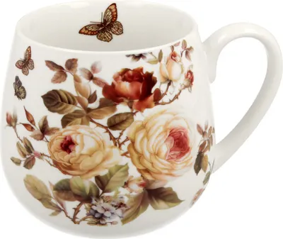 Immagine prodotto di Tazza DUO FLORAL 430 ml ZAHRA Nuova porcellana Bone China