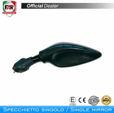Immagine prodotto di Specchietto carena omologato FAR destro 7177 nero per Yamaha r7