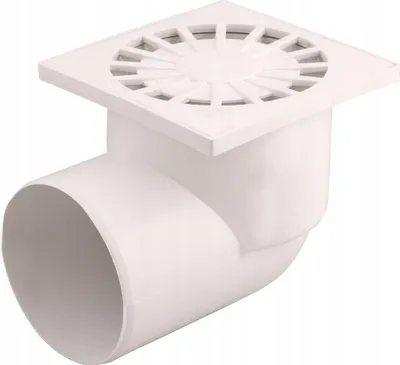 Obrázok produktu pre Odvodňovacia mriežka 15x15cm Bočný odtok Ø110 AQUER