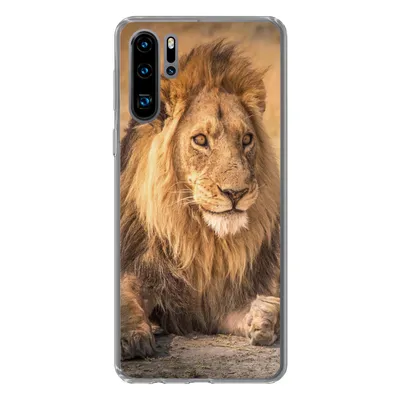 Produktbild von MuchoWow® Handyhülle Schutzhülle Hülle für Huawei P30 Pro Löwe - Nahaufnahme - Savanne Silikon Softcase Handy Hülle - Schutzdeckel
