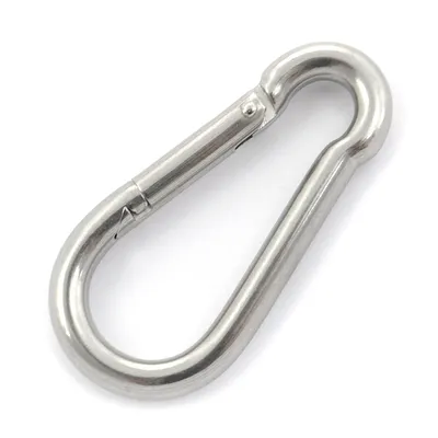 Produktbild von Standard Edelstahl Karabinerhaken 5mm 1 Stück V4A Drahtseil