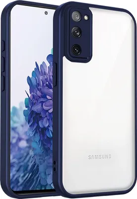 Produktbild von Hülle für Samsung Galaxy S20 FE/S20 FE 5G/S20 FE 2022 Transparente Rückseite TPU Bumper Stoßfest Handyhülle Blau
