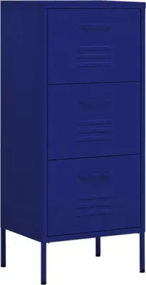 Produktbild von vidaXL Lagerschrank Marineblau 42,5x35x101,5 cm Stahl