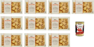Produktbild von Tagliatelle N° 107, Pasta Lenta Lavorazione Teigwaren aus Hartweizengrieß Bronze-Zeichnung 10x 500g + Italian Gourmet polpa 400g