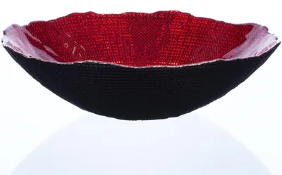 Produktbild von LUXOR bowl - rot - 30x30x9cm - Glas