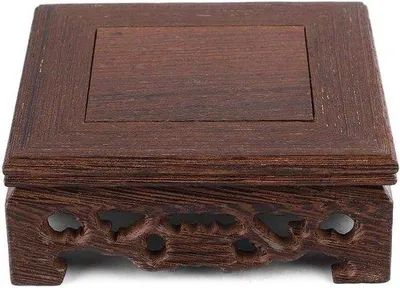 Produktbild von Holzsockel für Teepot und Bonsai, Retro Dekoration für Zuhause und Büro