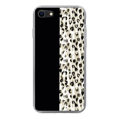 Produktbild von MuchoWow® Handyhülle Schutzhülle Hülle für iPhone SE 2022 Pantherdruck - Pelz - Tier Silikon Softcase Handy Hülle - Schutzhülle