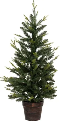 Obrázok produktu pre Umelý vianočný stromček v kvetináči, 100 cm