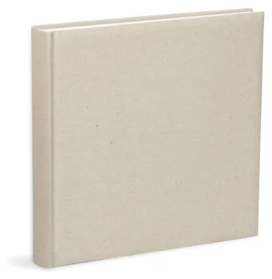 Image de Album photo beige avec couverture en lin et 80 pages