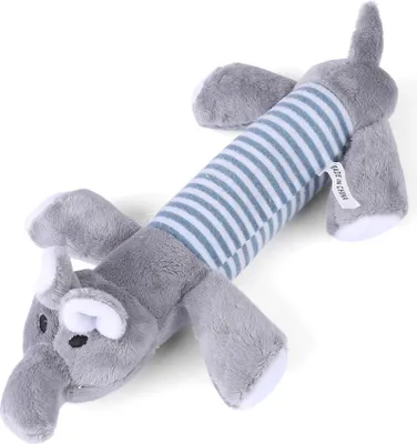 Produktbild von Tierform Typen, Haustier Spielzeug, Welpen Kauspielzeug, Quietschen Plüsch mit Geräusch,  Elefant