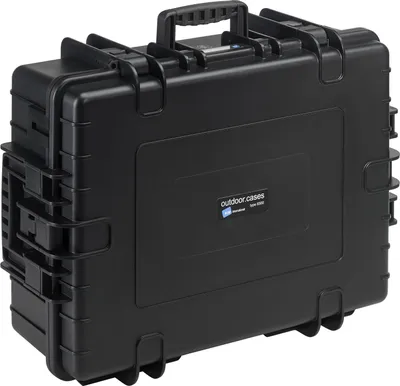 Produktbild von B&W Outdoor Case Type 6500 schwarz mit Facheinteilung