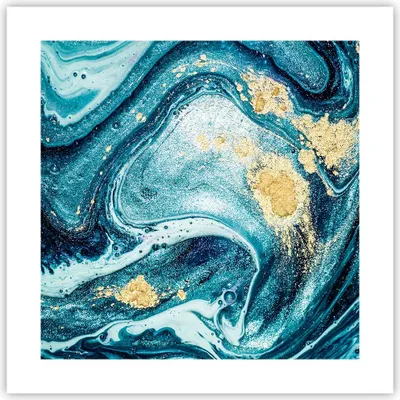 Produktbild von Poster - Poster ohne Rahmen - Abstraktion modern - 40x40 cm - Wand Bild - Wanddeko - Wandbilder - Kunstposter - Wandposter - Bilder - Kunstdruck - Wanddekoration - Wandbild - P2XAC40x40-3493