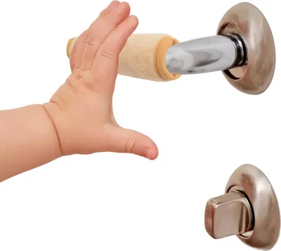 Produktbild von Weiche Türknopf-Abdeckungen - Antistatisch - 6 Stück - Braun