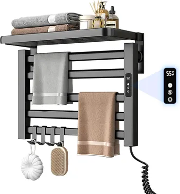 Produktbild von Handtuchwärmer, digitale Temperaturregelung, wasserdichtes Design, 80W