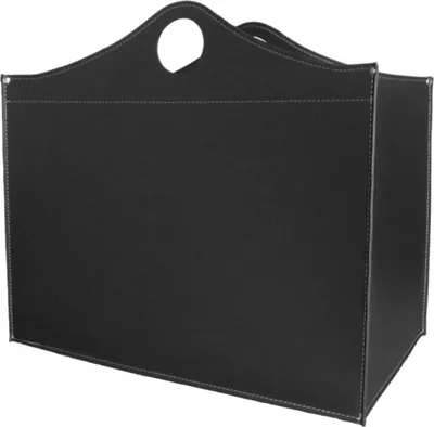 Produktbild von Kaminholztasche "WILBUR" im Veneto hergestellt | Schwarz (black)