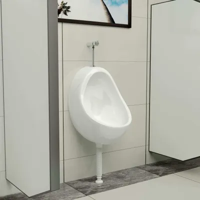 Produktbild von vidaXL Wandurinal mit Spülventil Keramik Weiß