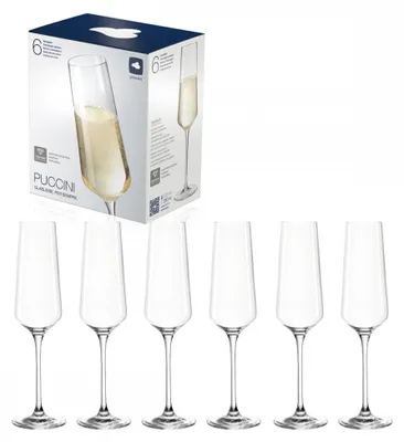 Obrázok produktu pre Sada 6 pohárov Leonardo Sektglas, objem 280 ml, dizajn Puccini