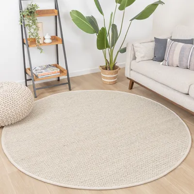 Produktbild von Volero - Wollteppich Rund - Twist Beige - Ø 200 cm - Wohnzimmer, Esszimmer, Schlafzimmer - Klassik, Ländlich, Modern, Skandinavisch