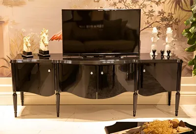 Obrázok produktu pre TV skrinka s lesklým povrchom a elegantnými detailmi Vysoko kvalitný nábytok