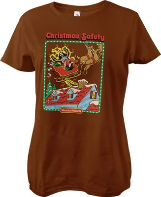 Produktbild von Christmas Safety Girly Tee - X-Large  - Brown