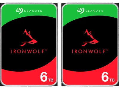 Produktbild von Seagate IronWolf NAS 2 x 6 TB SilentWolf Bundle, Festplatte, (SATA 6