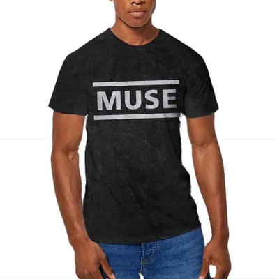 Produktbild von Muse - T-Shirt Logo für Herren/Damen Uni RO2989 (M) (Schwarz)