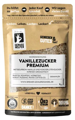 Produktbild von Vanillezucker Premium, gemahlen, Bourbon-Vanille