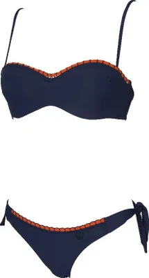 Produktbild von Damen Bikini Bademode gepolstertes Band, abnehmbare Schnürsenkel und Slip EMPORIO ARMANI Artikel 262454 5P351 BIKINI, ITA S - CN 160 / 88, Poliammide 85%,Elasthan 15%