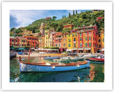 Produktbild von Poster - Poster ohne Rahmen - Weihnachtsmann Margherita Ligure - 50x40 cm - Wand Bild - Wanddeko - Wandbilder - Kunstposter - Wandposter - Bilder - Kunstdruck - Wandbild - P2XAA50x40-4232