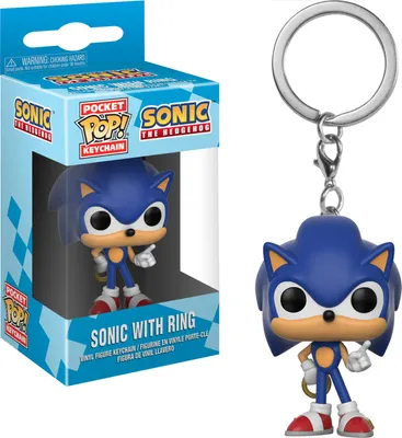Produktbild von Sonic the Hedgehog - Sonic with Ring Schlüsselanhänger Funko Keychain