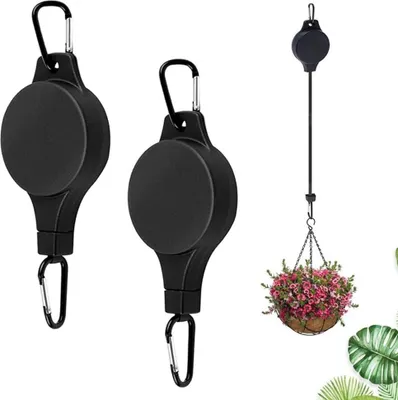 Produktbild von Blumenhänger - einziehbare Haken - 2 Stück