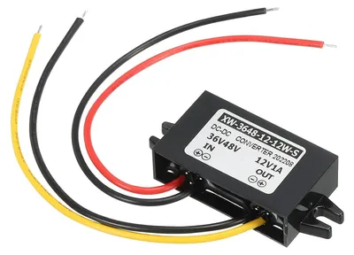 Imagen del producto de Convertidor de corriente continua (DC) de 36V/48V a DC 12V, 1A, 12W - Regulador para sistemas solares LED