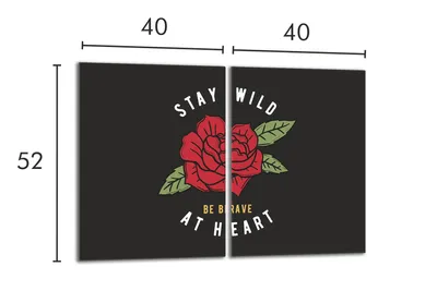 Produktbild von Glasschutzplatte für den Herd 2x40x52 Rose