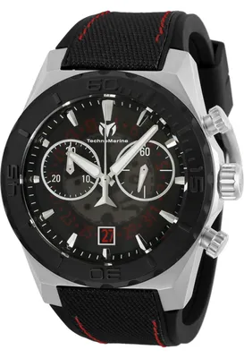 Immagine prodotto di TechnoMarine Reef TM-519006 Orologio da Uomo - Movimento al Quarzo - Acciaio Inossidabile con Quadrante Nero - 48 mm
