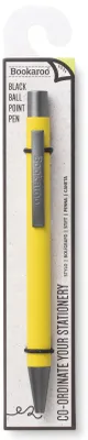 Productafbeelding van Bookaroo IF balpen, citroenkleurig, met zwarte inkt