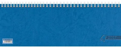 Produktbild von Querkalender 29,7x10,5cm 1 Woche/2 Seiten blau Kalendarium 2027 Packung mit 10 Stück