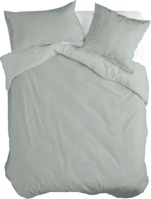 Produktbild von Basic Bettbezug Hellgrau 240 x 220 cm 100% Baumwolle Hergestellt in Europa