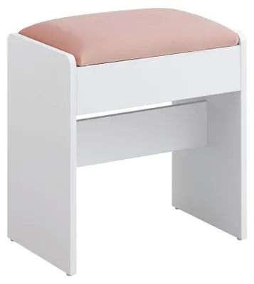 Produktbild von Schminktischhocker aus Samt – Schminkhocker – Schminktischstuhl, 28,6 x 45 x 45 cm