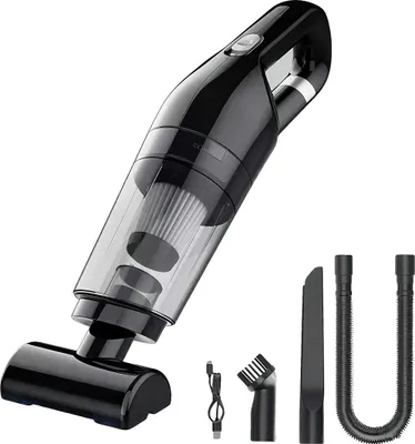 Obrázek produktu pro Ruční vysavač, výkon 120 W, sací výkon 10 000 Pa, objem nádoby na prach méně než 0,5 l, napětí 7,2 V, přenosný design